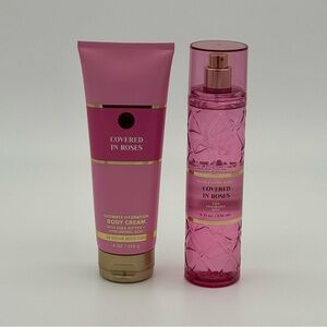 Bath & Body Works Covered in Roses Everyday Luxuries Body Care Gift Set NWT